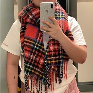 Cozy Plaid Blanket Scarf